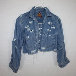 Signature 8 Distressed Jean Jacket